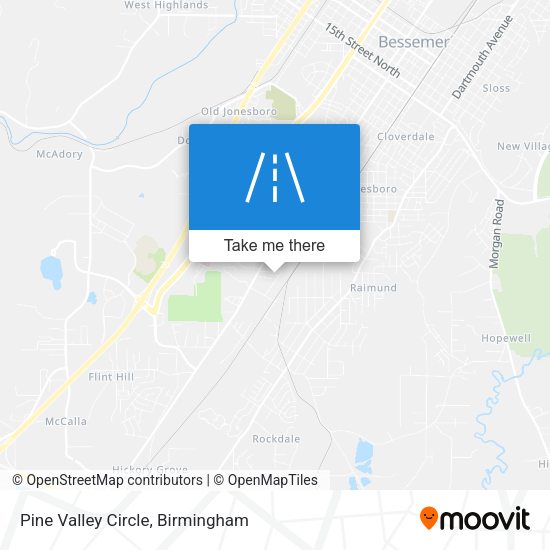 Pine Valley Circle map
