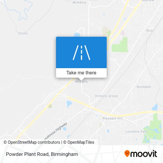 Mapa de Powder Plant Road