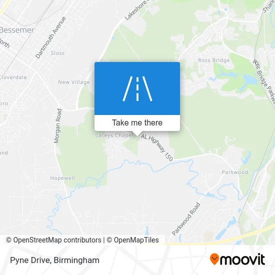Pyne Drive map