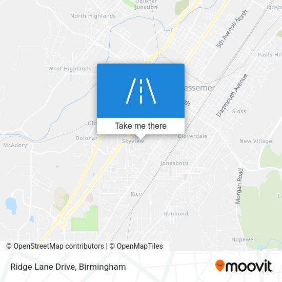 Ridge Lane Drive map
