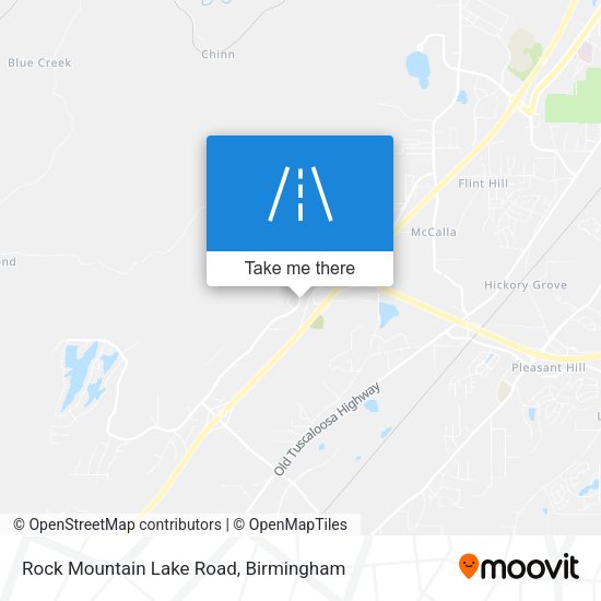Mapa de Rock Mountain Lake Road