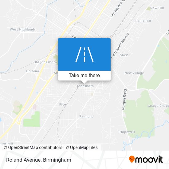 Mapa de Roland Avenue