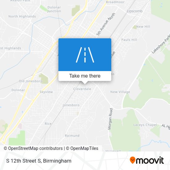 Mapa de S 12th Street S