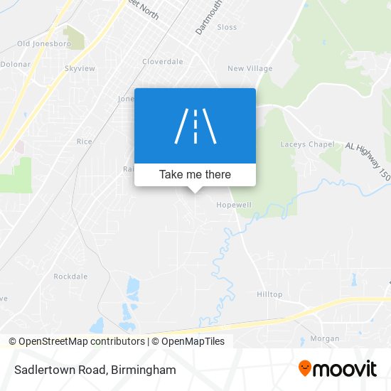 Sadlertown Road map