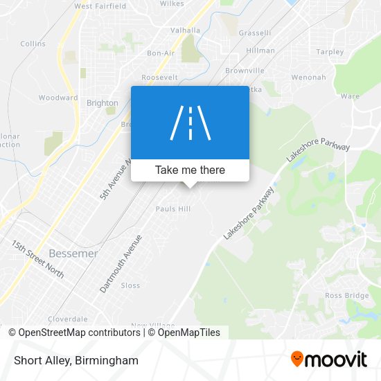 Mapa de Short Alley