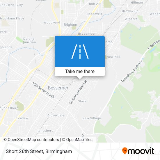 Short 26th Street map