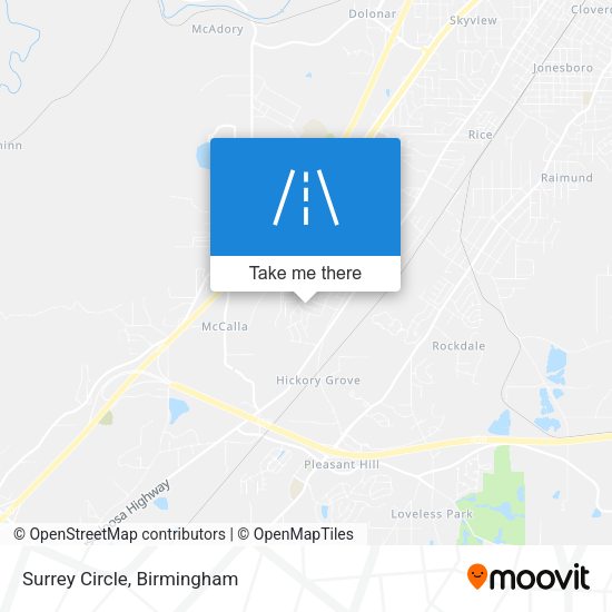 Mapa de Surrey Circle