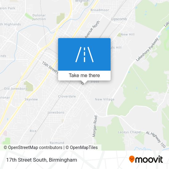 17th Street South map