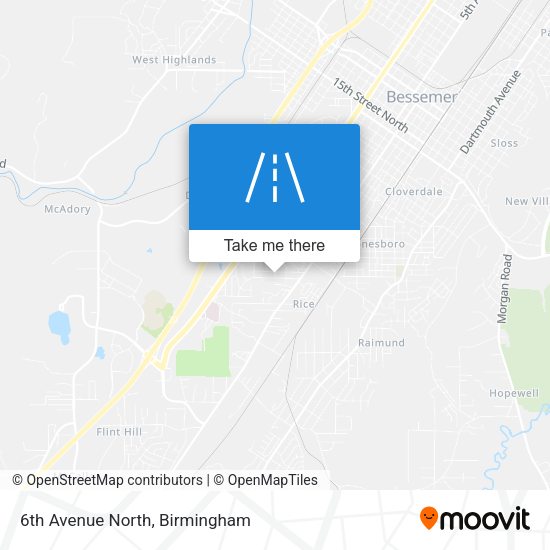 6th Avenue North map