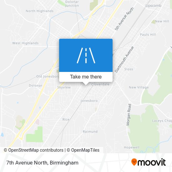 7th Avenue North map