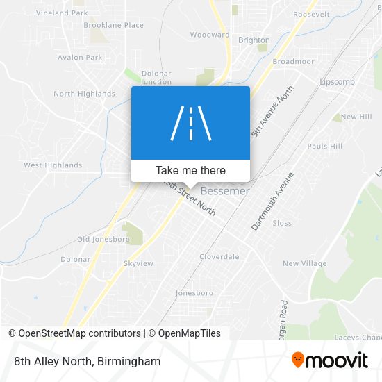 Mapa de 8th Alley North
