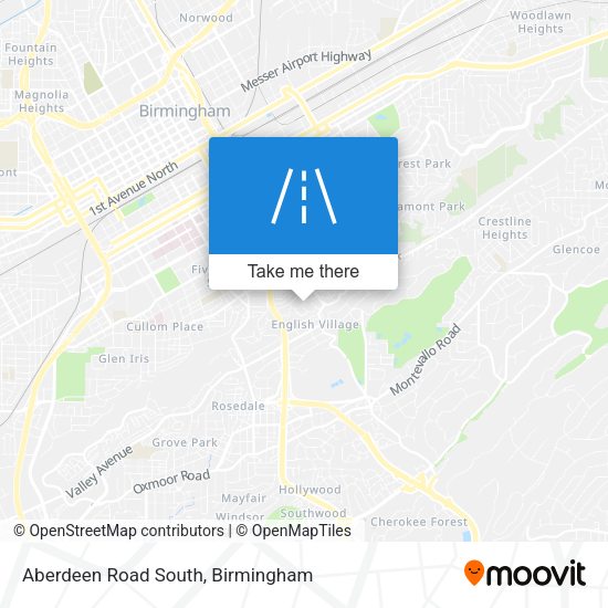 Aberdeen Road South map