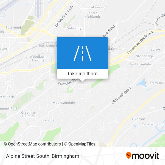 Mapa de Alpine Street South