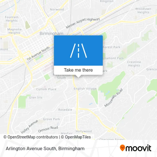 Mapa de Arlington Avenue South