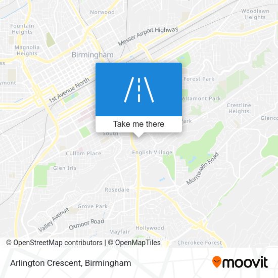 Arlington Crescent map