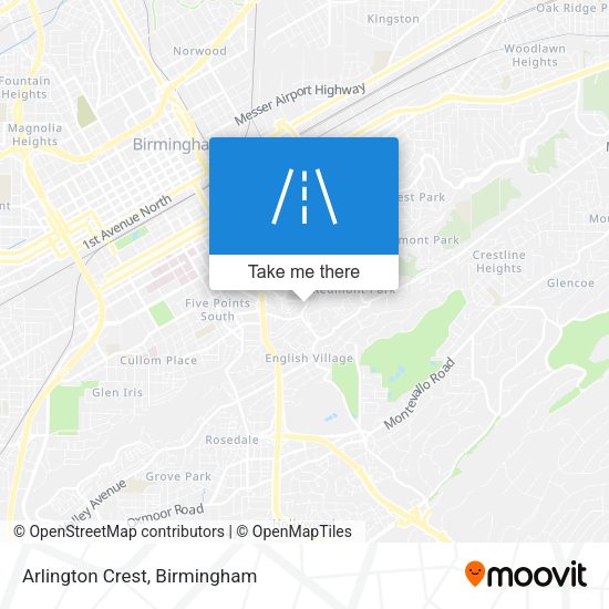 Mapa de Arlington Crest