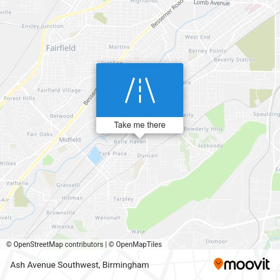 Mapa de Ash Avenue Southwest