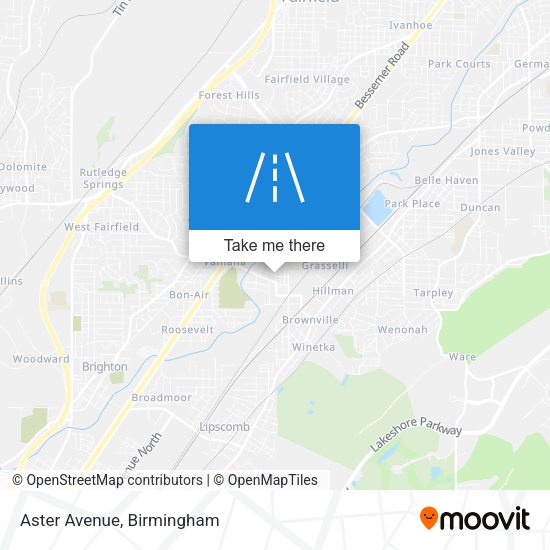 Mapa de Aster Avenue