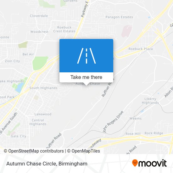 Autumn Chase Circle map