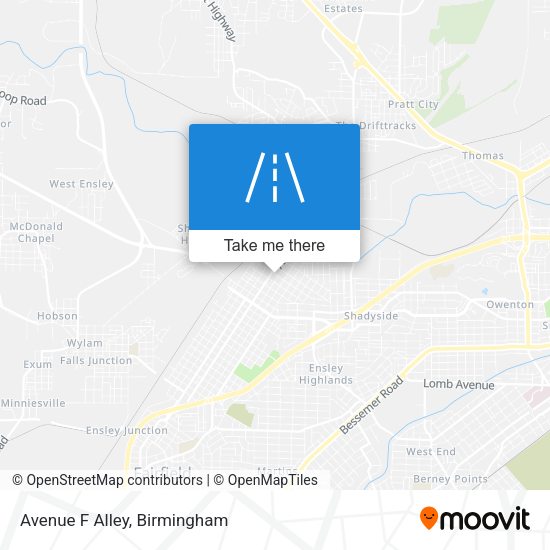 Mapa de Avenue F Alley