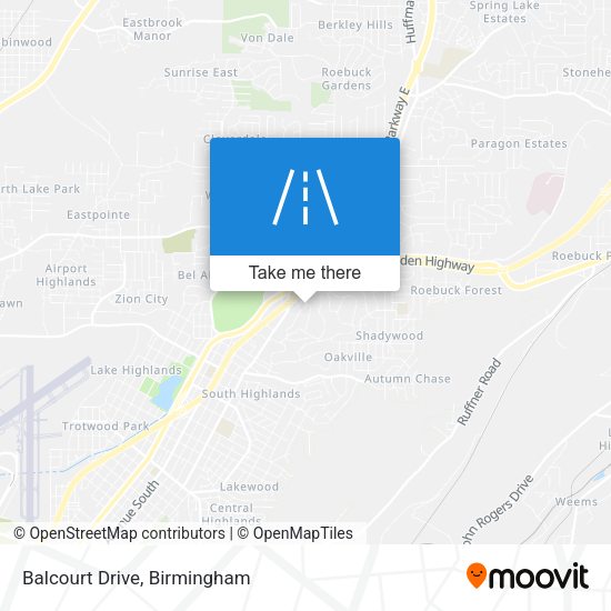 Mapa de Balcourt Drive