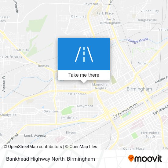 Bankhead Highway North map