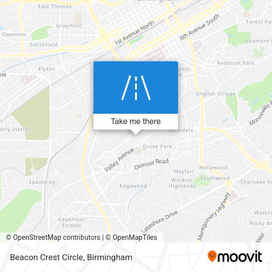 Beacon Crest Circle map