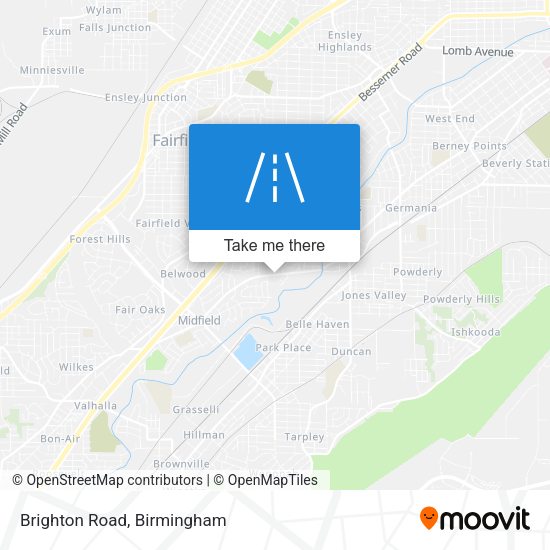 Brighton Road map