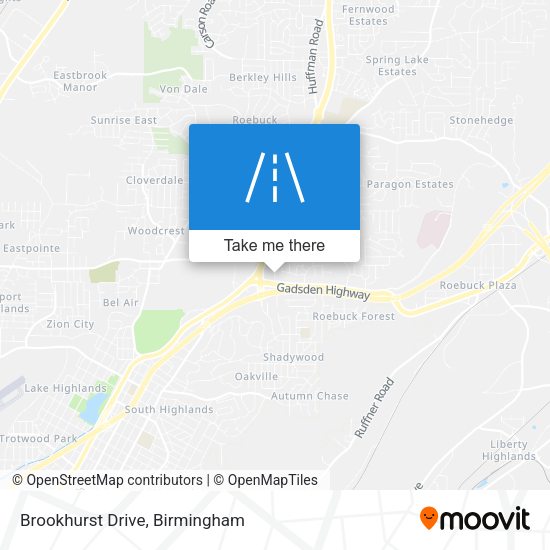 Brookhurst Drive map