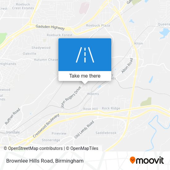Brownlee Hills Road map