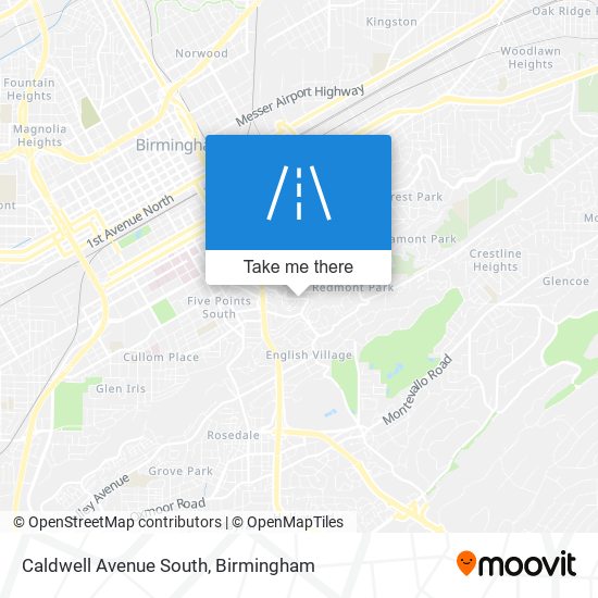 Caldwell Avenue South map