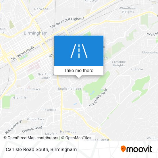 Carlisle Road South map