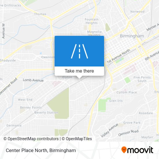 Center Place North map