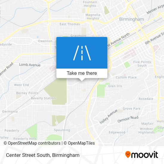 Center Street South map