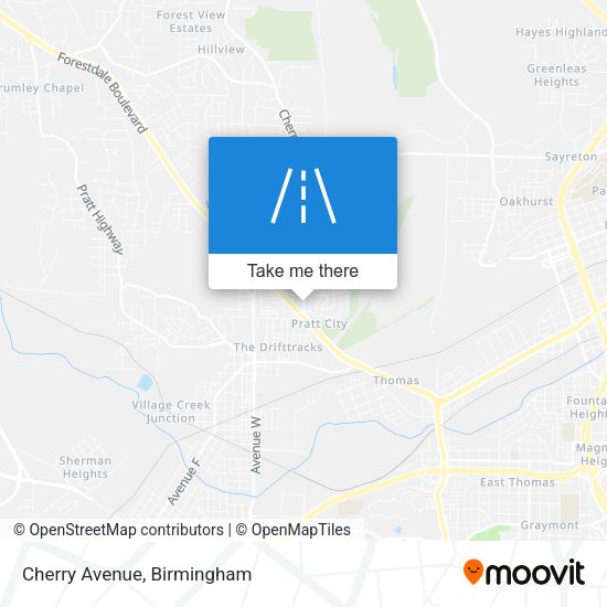 Mapa de Cherry Avenue