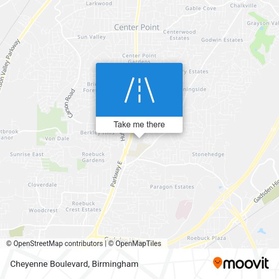 Mapa de Cheyenne Boulevard