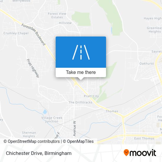 Chichester Drive map