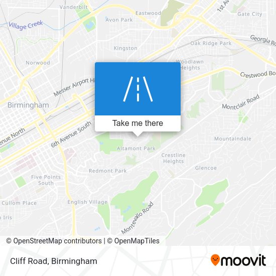 Mapa de Cliff Road