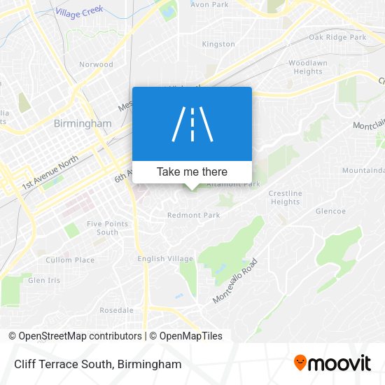 Mapa de Cliff Terrace South