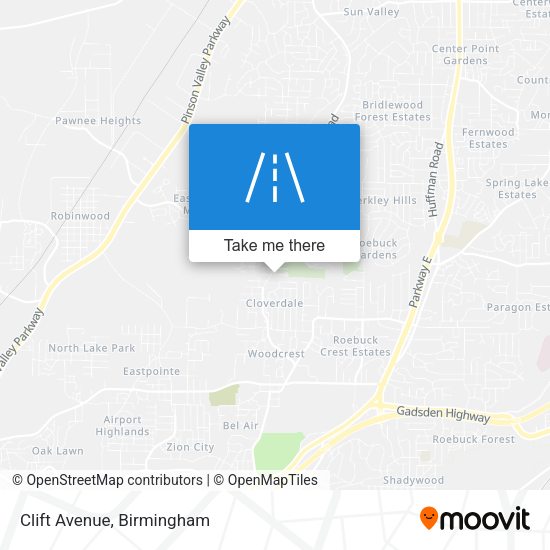 Mapa de Clift Avenue