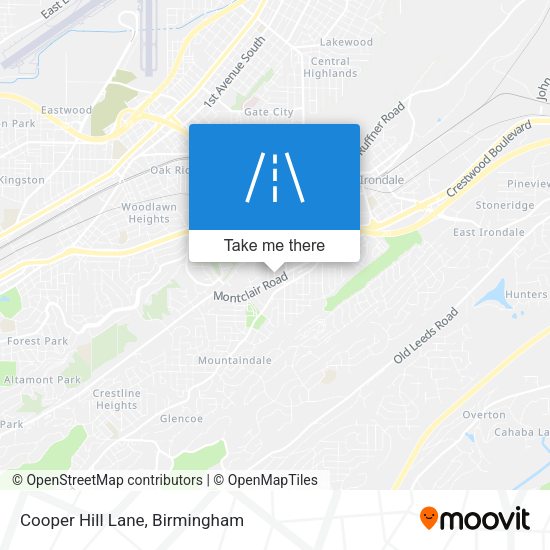 Cooper Hill Lane map