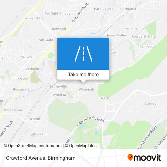 Crawford Avenue map