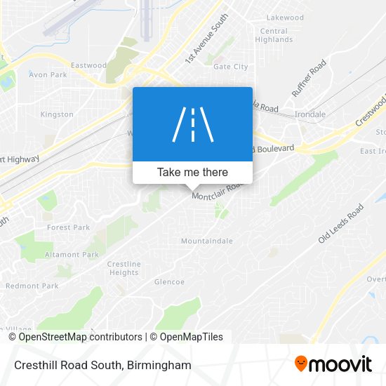Cresthill Road South map