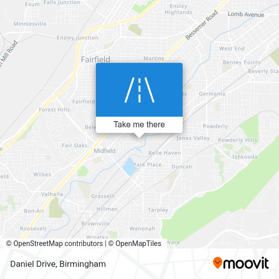 Mapa de Daniel Drive