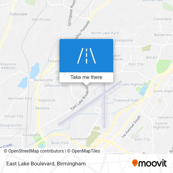 Mapa de East Lake Boulevard