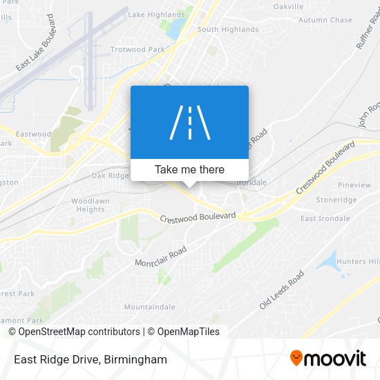 East Ridge Drive map