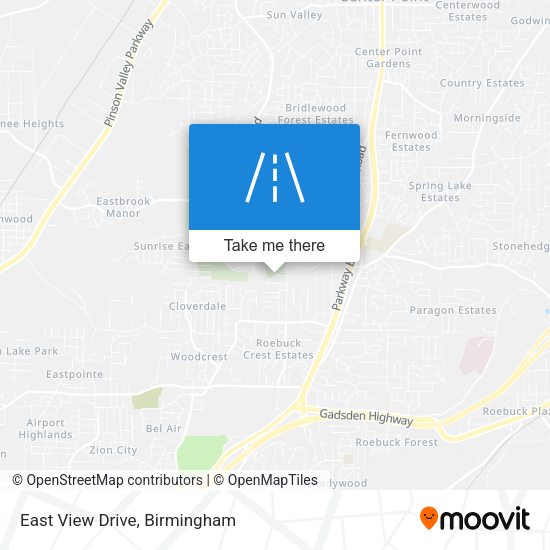 Mapa de East View Drive