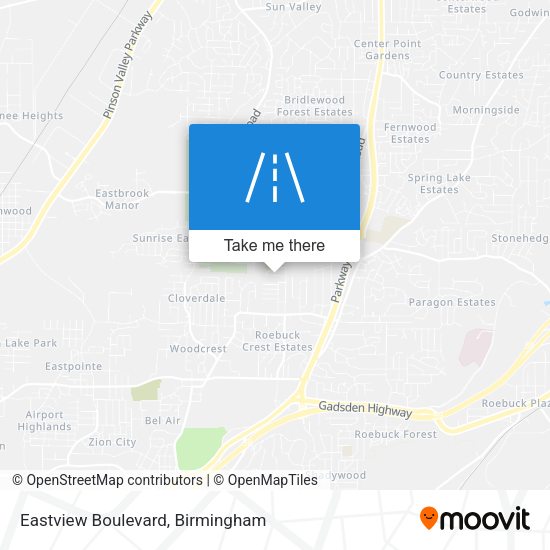 Eastview Boulevard map