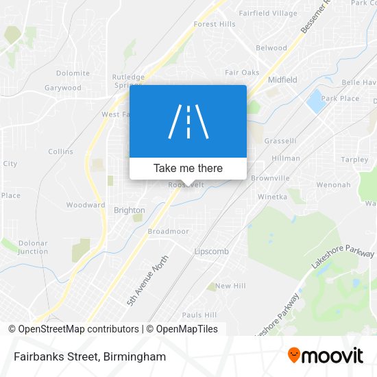 Fairbanks Street map