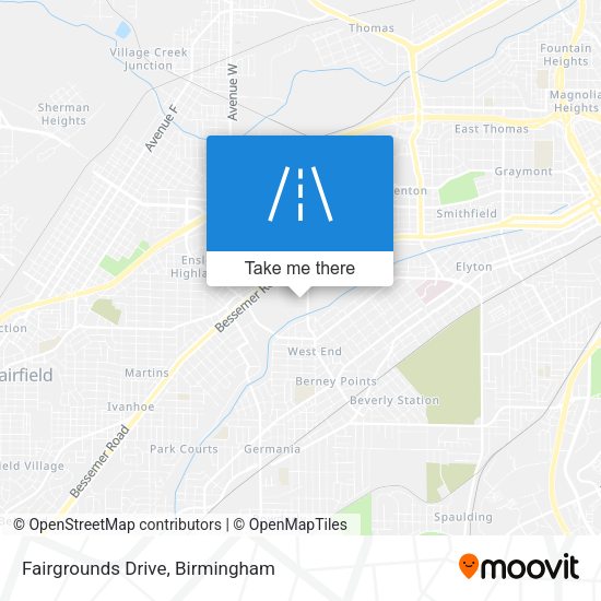 Fairgrounds Drive map